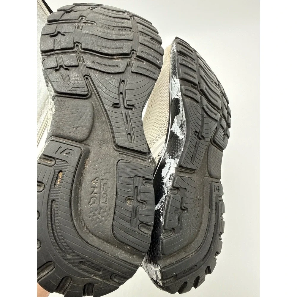 Brooks Ghost 14 Running Shoes Womens 10 Oyster Black Good Marbled Midsole
